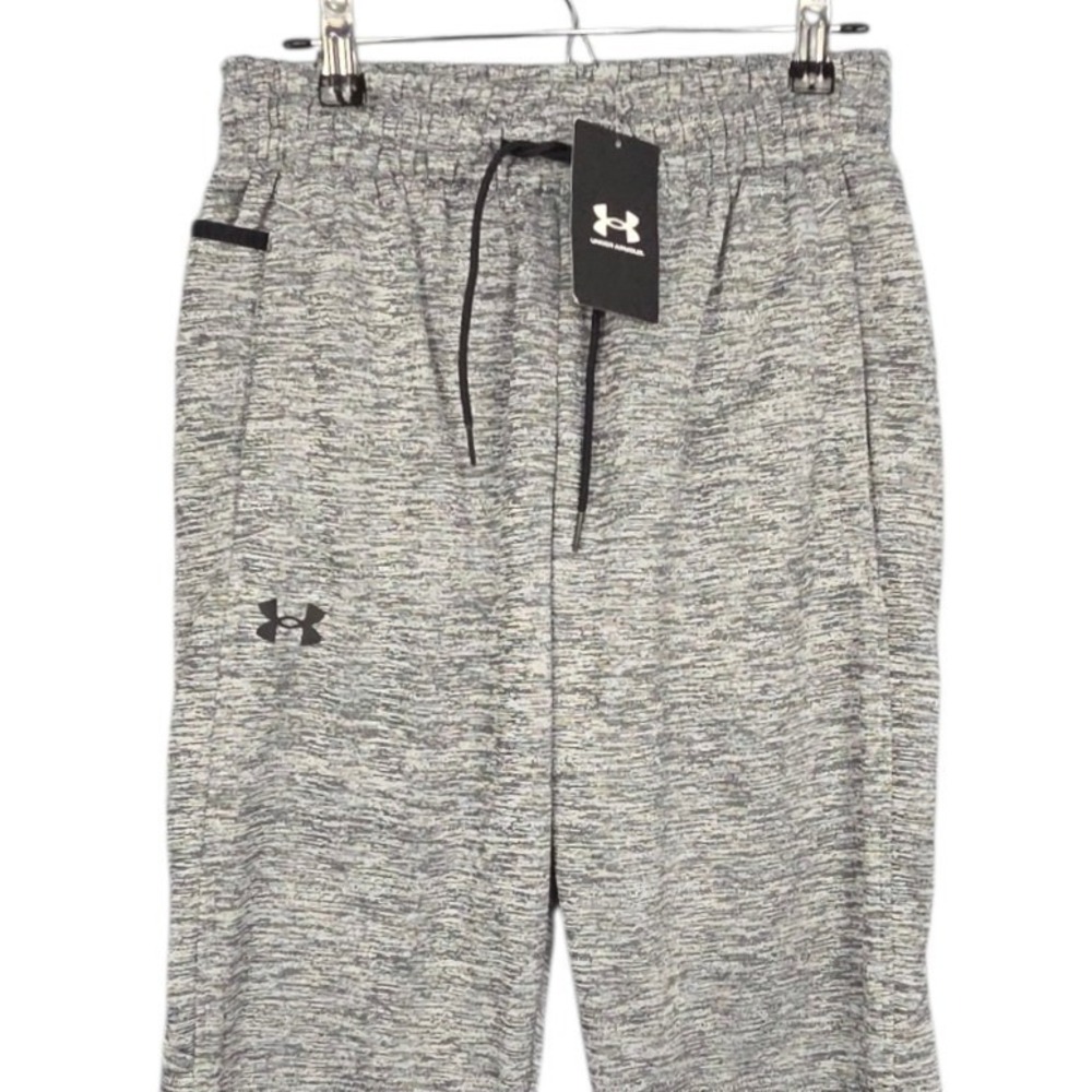 Under‎ Armour Joggers Mens Small Gray Heather Fleece Loose Fit Sweatpants NWT